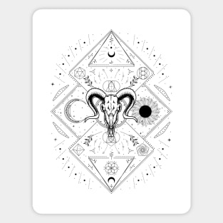The Horned God | Pagan Symbol Magnet